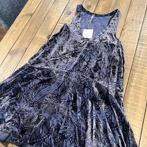 Blue combo free people dress
